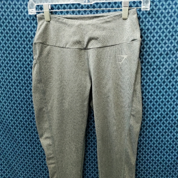 GymShark - Women's charcoal grey, high-waisted athletic leggings. Size - S - Picture 2 of 8